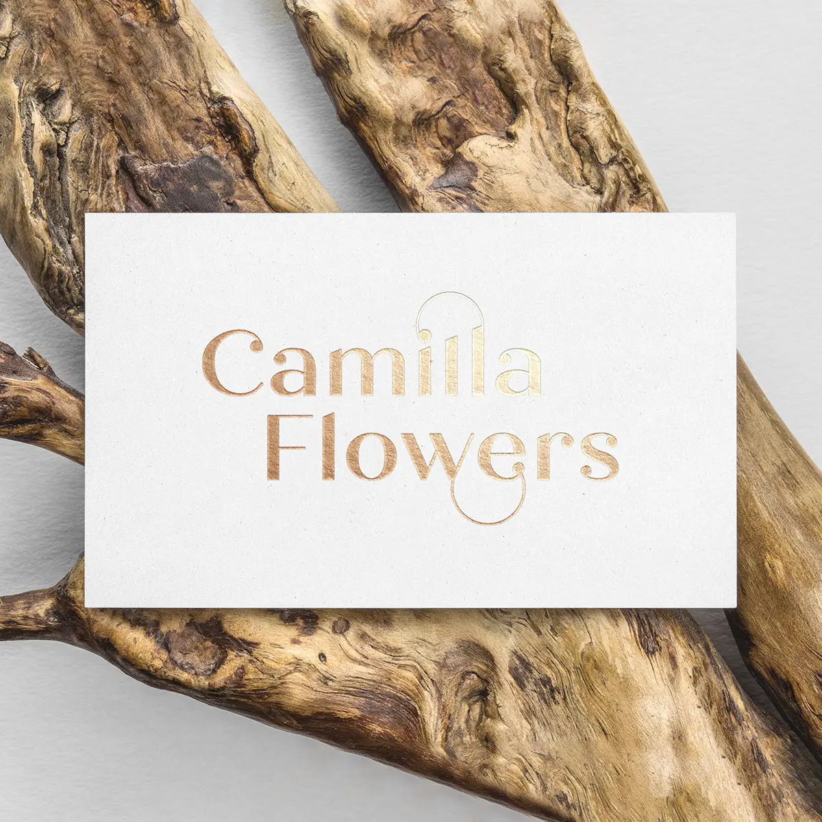 Vizualizace vizitky Camilla Flowers